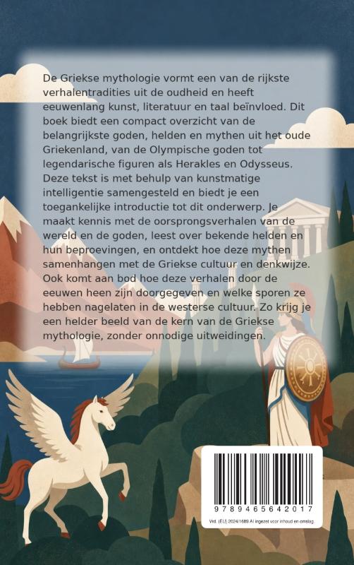 Achterkant van De Griekse mythen in het kort