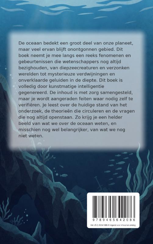 Achterkant van De grootste mysteries van de zee