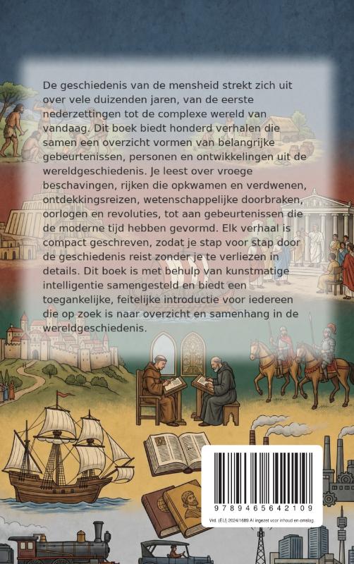 Achterkant van De wereldgeschiedenis in het kort