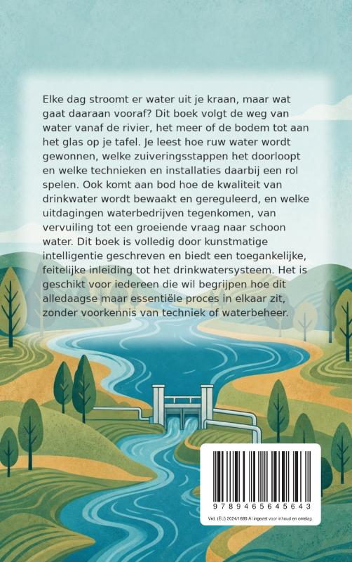 Achterkant van Van rivier naar kraan