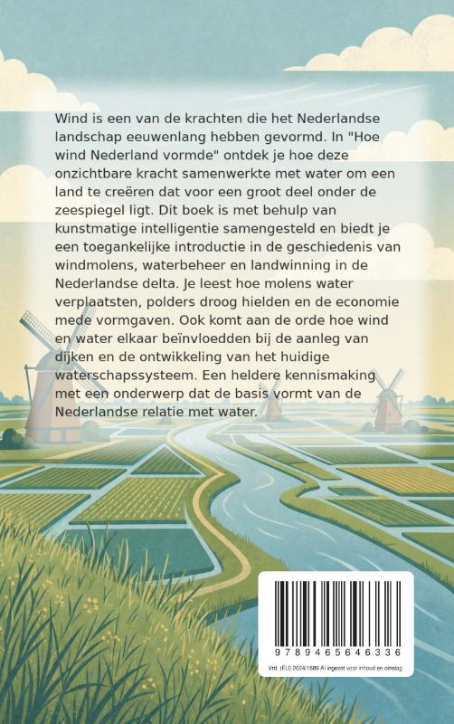 Achterkant van Hoe wind Nederland vormde