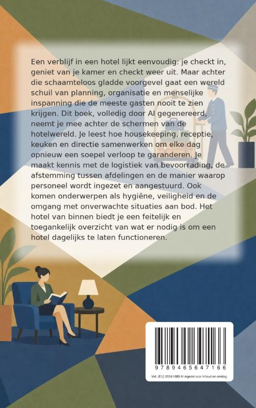 Achterkant van Het hotel van binnen