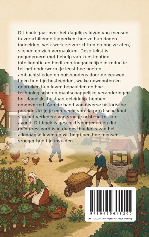 Achterkant van Wat mensen vroeger de hele dag deden