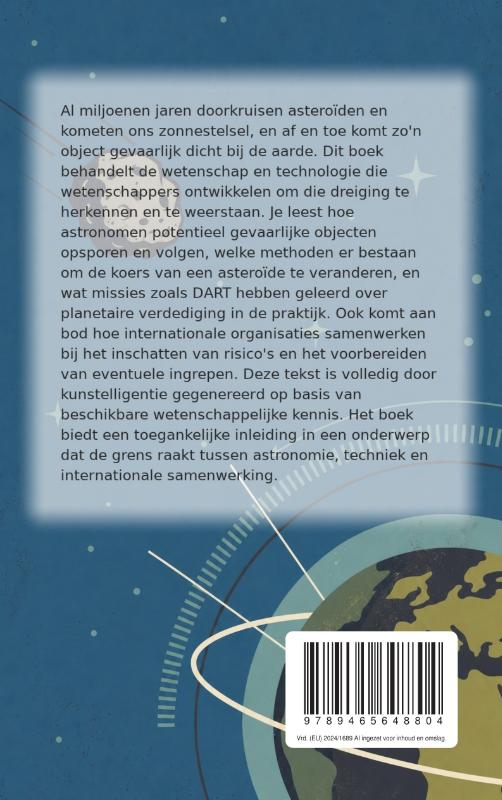 Achterkant van Hoe je een asteroïde tegenhoudt