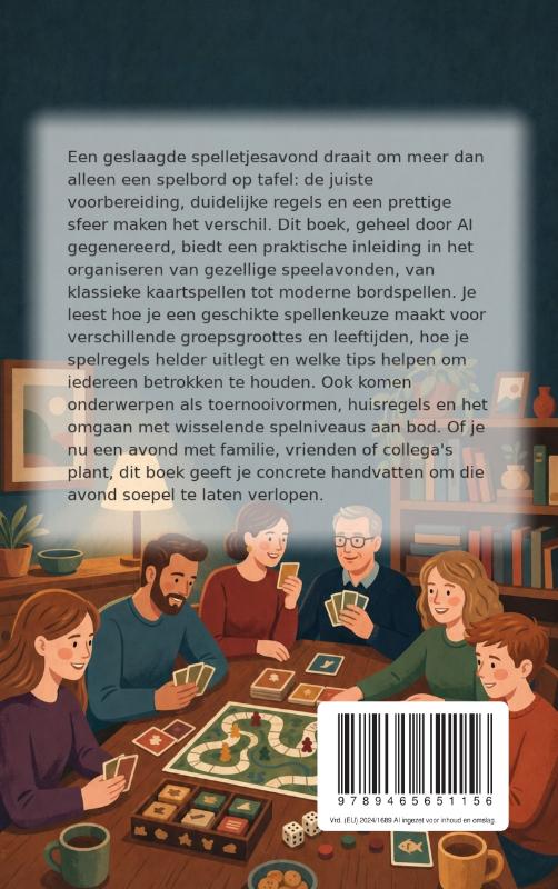 Achterkant van De spelletjesavond