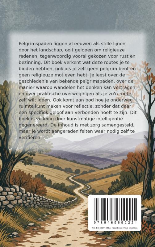 Achterkant van Pelgrimspaden zonder pelgrim zijn