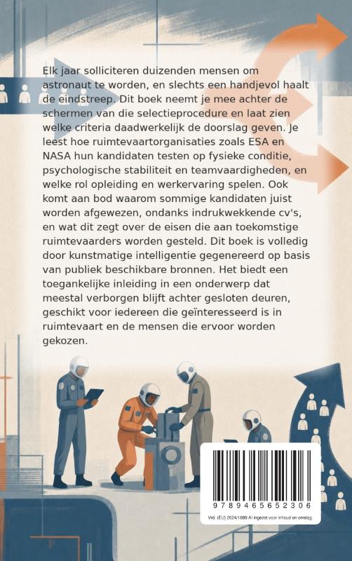 Achterkant van Astronauten selecteren en afwijzen