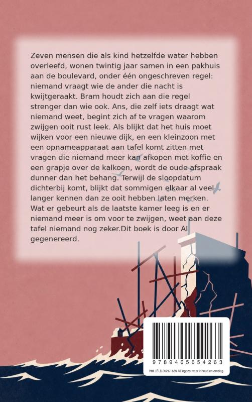 Achterkant van Tegen de vlakte