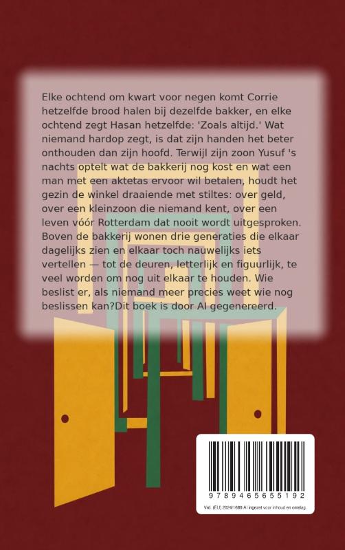 Achterkant van Te veel deuren