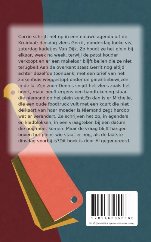 Achterkant van Dinsdag vlees