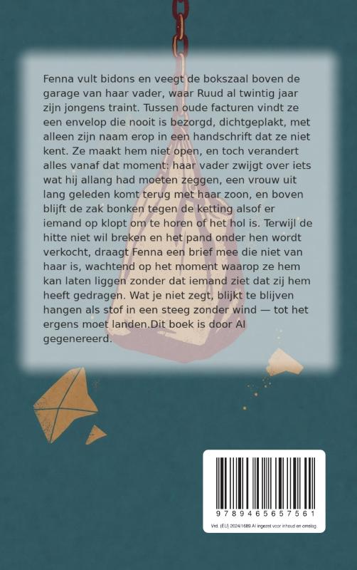 Achterkant van De zandzak