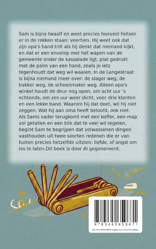 Achterkant van Open