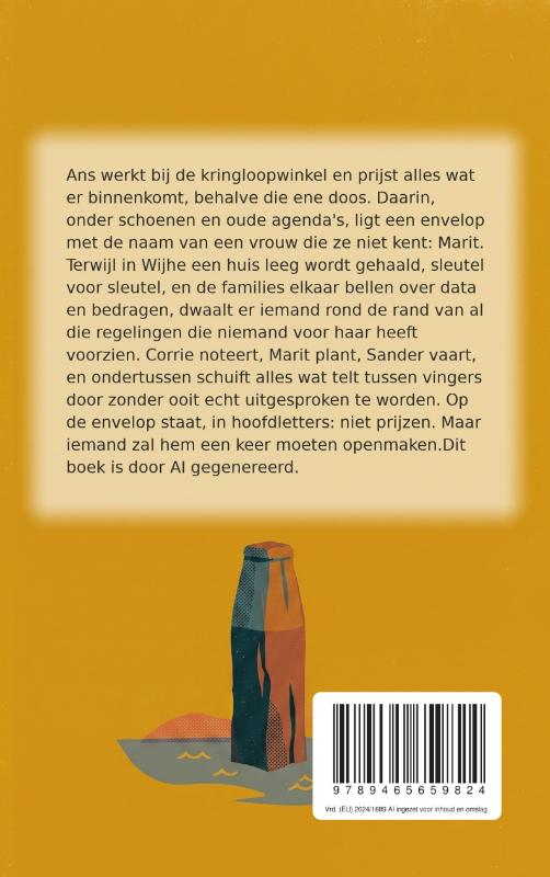 Achterkant van Niet prijzen