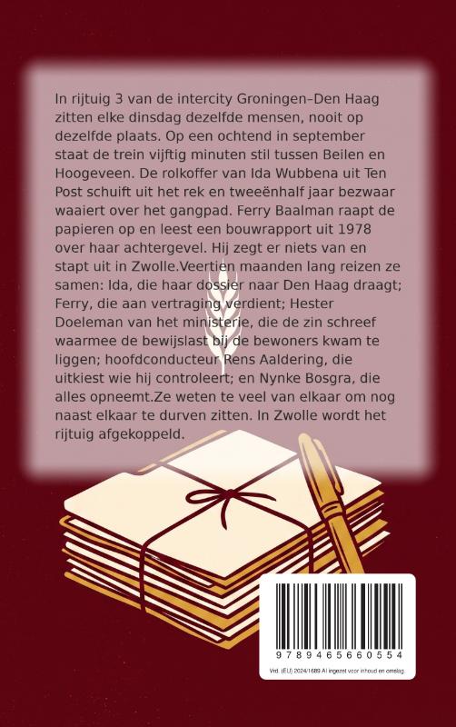 Achterkant van Het gipsstrookje