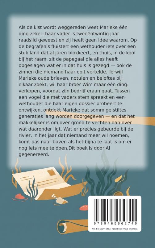 Achterkant van Het land blijft