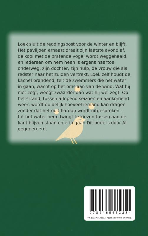 Achterkant van Gele stip