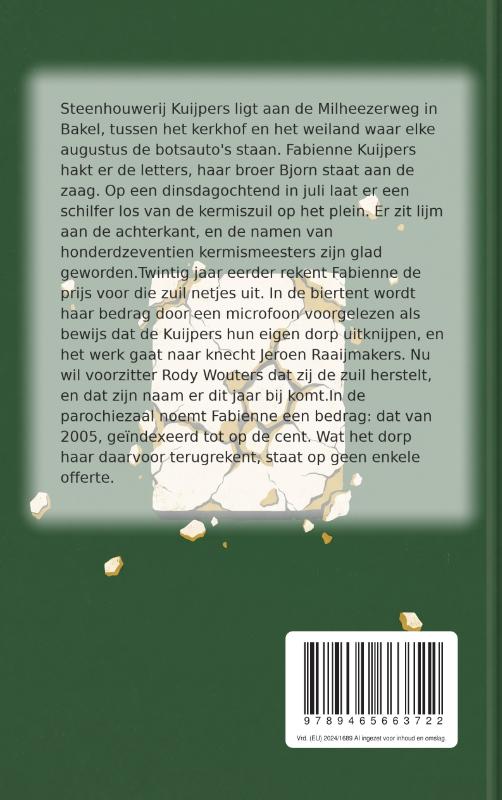 Achterkant van Je schrijft op wat het is