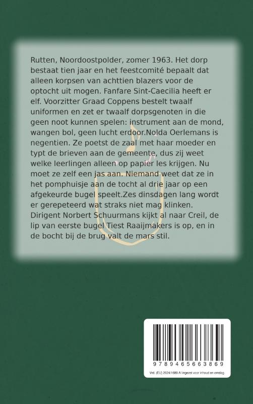 Achterkant van Het mondstuk in mijn jaszak