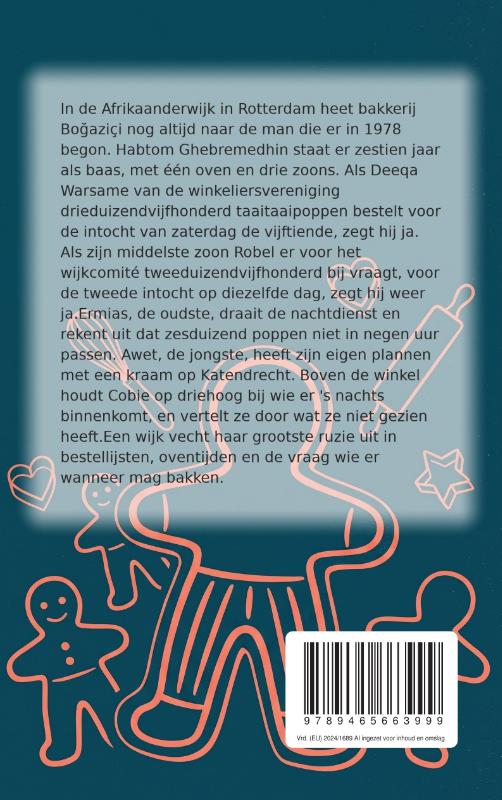 Achterkant van Negen minuten per bak