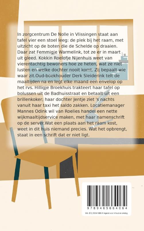 Achterkant van Ik zit dan graag bij het raam