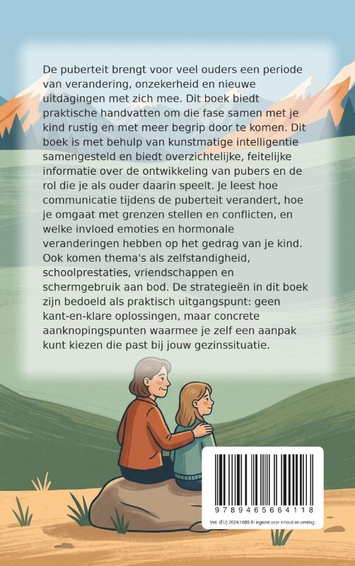 Achterkant van De Pubersurvivalgids voor Ouders