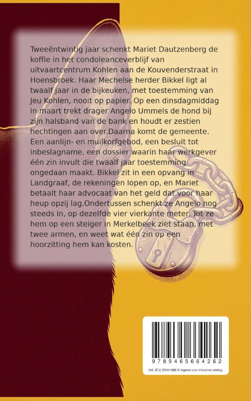 Achterkant van Een hond van het werk