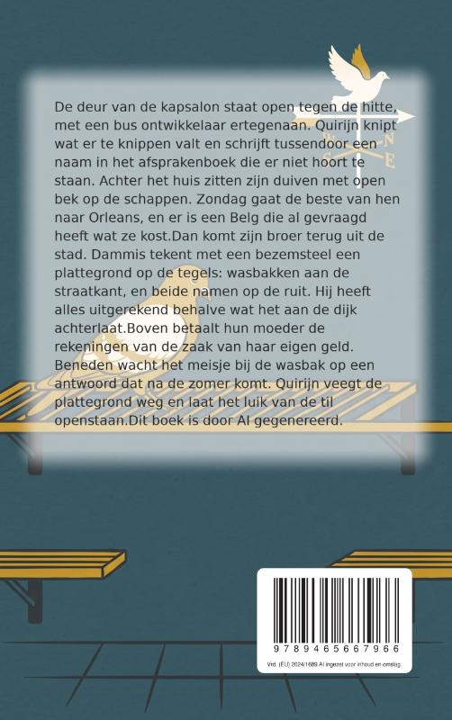 Achterkant van De pan op het luik