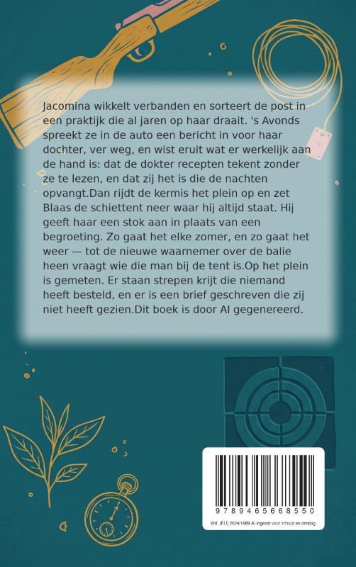 Achterkant van Vorig jaar was er geen jonge