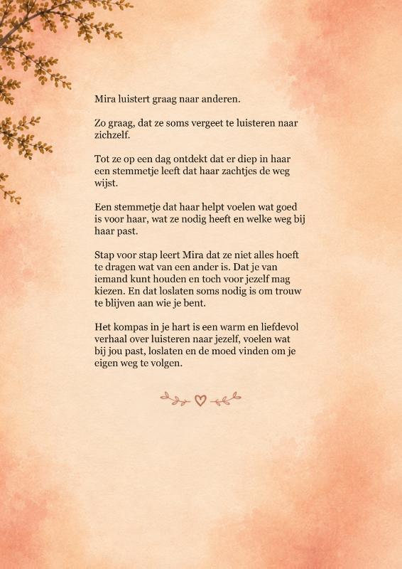 Achterkant van Het kompas in je hart