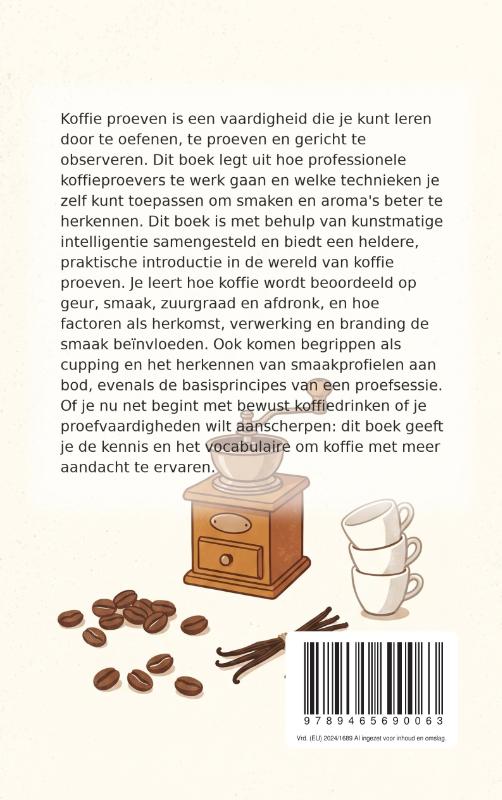 Achterkant van Koffie Proeven voor Beginners
