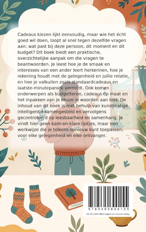 Achterkant van Cadeautjes Geven die Echt Passen
