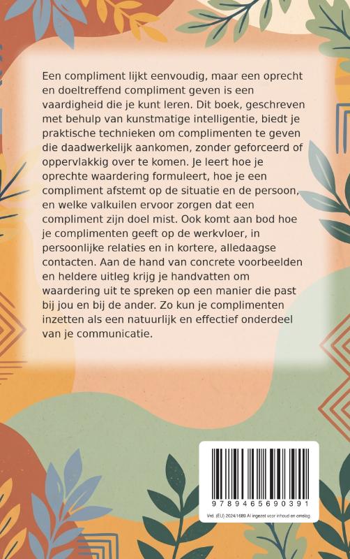 Achterkant van Complimenten Geven Die Echt Aankomen