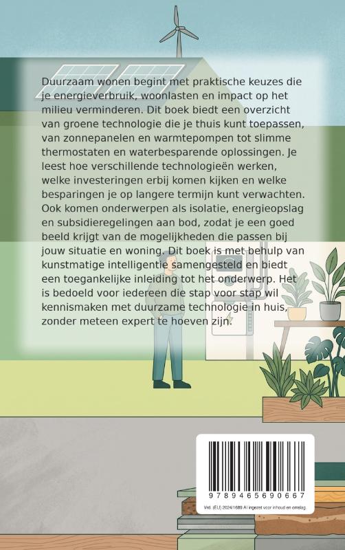 Achterkant van Groene Technologie Thuis