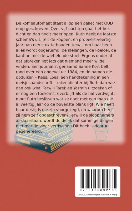Achterkant van Opgeruimd