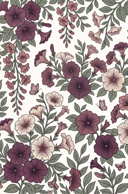Achterkant van Petunia's