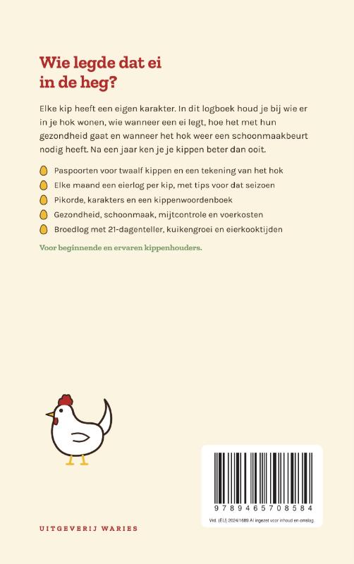 Achterkant van Het kippenlogboek