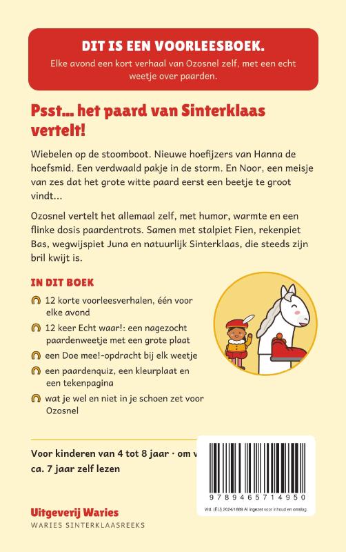 Achterkant van Ozosnel vertelt