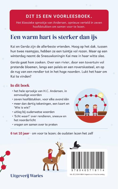 Achterkant van De Sneeuwkoningin
