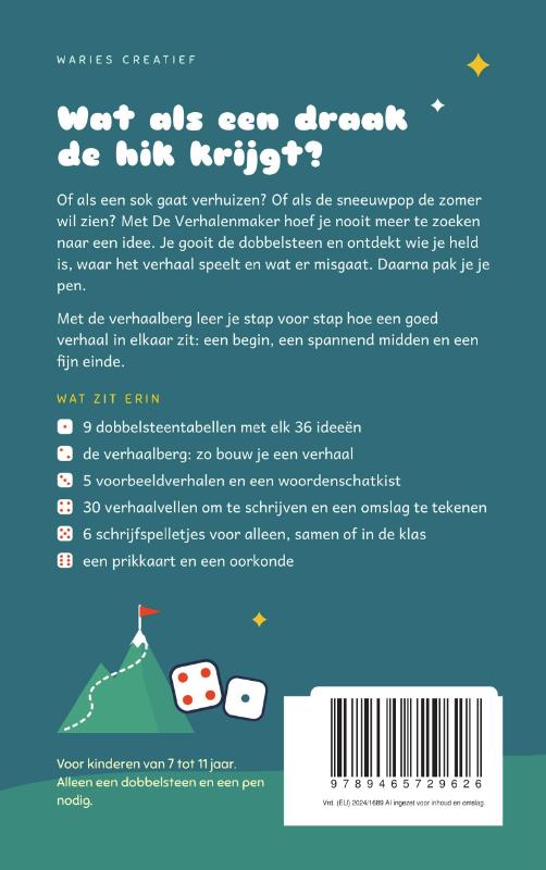 Achterkant van De Verhalenmaker