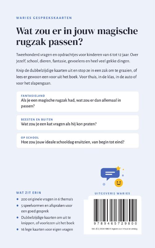 Achterkant van Vertel eens!
