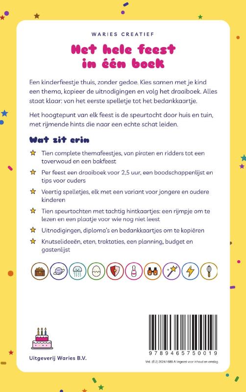 Achterkant van Het Kinderfeestjesboek