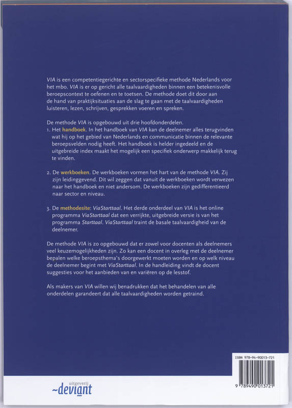 Achterkant van Werkboek