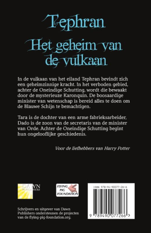 Achterkant van Het geheim van de vulkaan