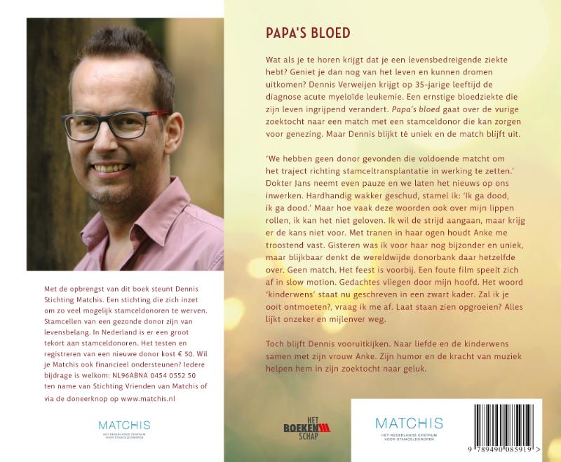 Achterkant van Papa's bloed