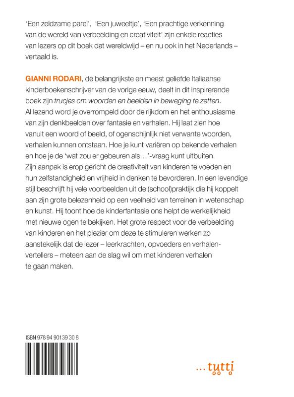 Achterkant van Grammatica van de fantasie