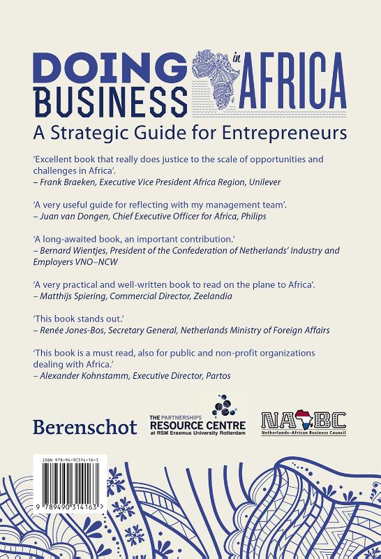 Achterkant van Doing business in Africa