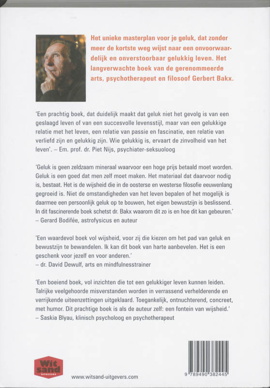 Achterkant van De strategie van het geluk