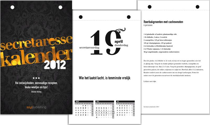 Achterkant van De secretaresse scheurkalender 2012