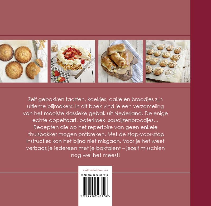 Achterkant van Hollands Bakboek