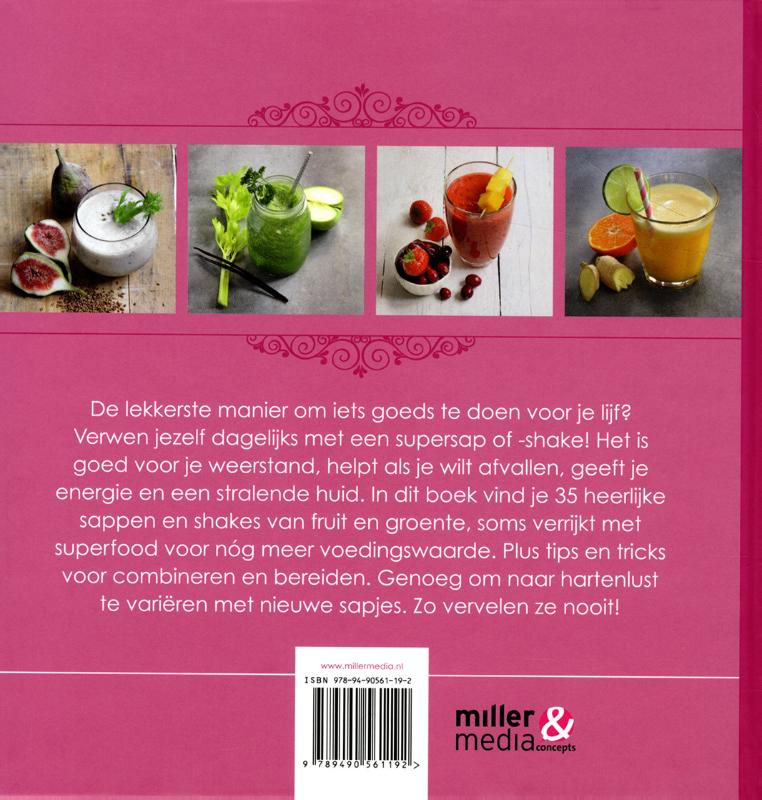 Achterkant van Sappen & shakes
